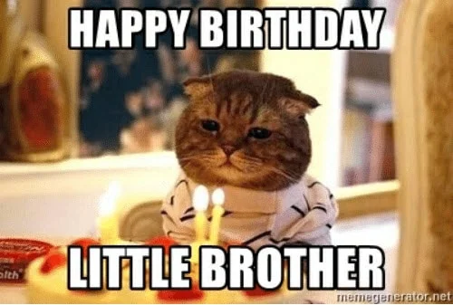 brother birthday little meme