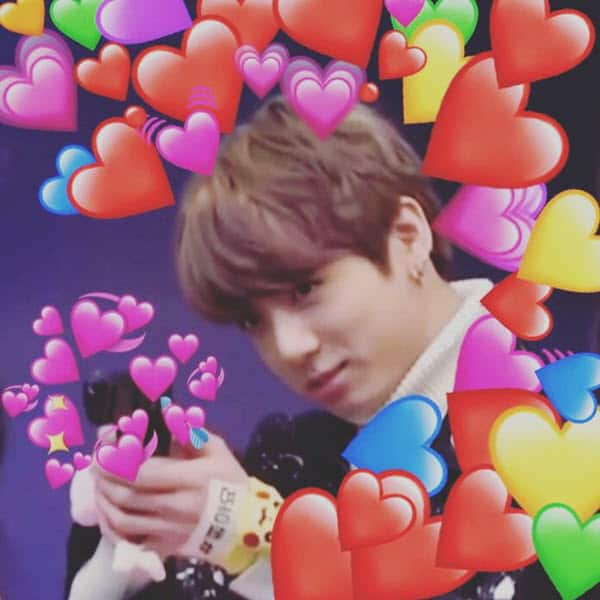 bts heart gun memes