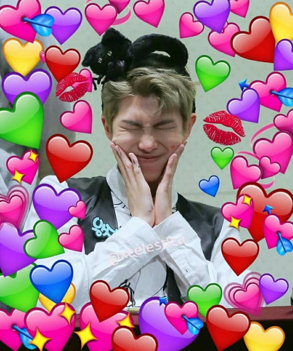 bts namjoon heart memes