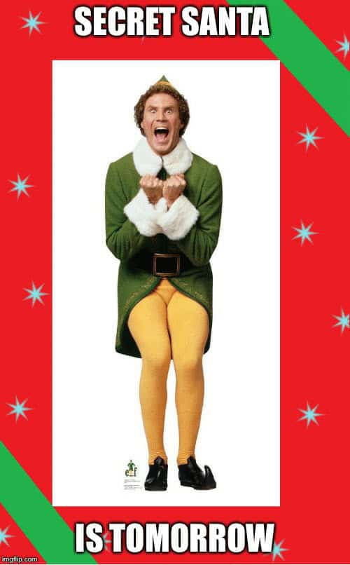 buddy the elf secret santa meme