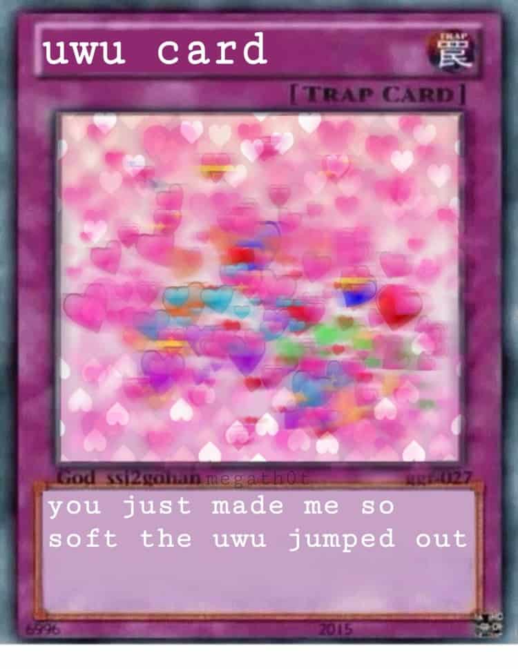 card uwu meme