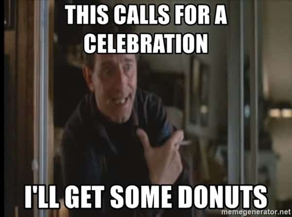 celebration donuts meme