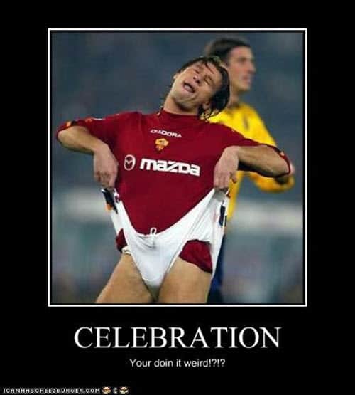 celebration weird meme