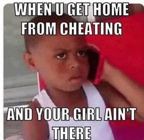 cheating gf memes