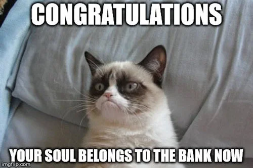 congratulations bank meme
