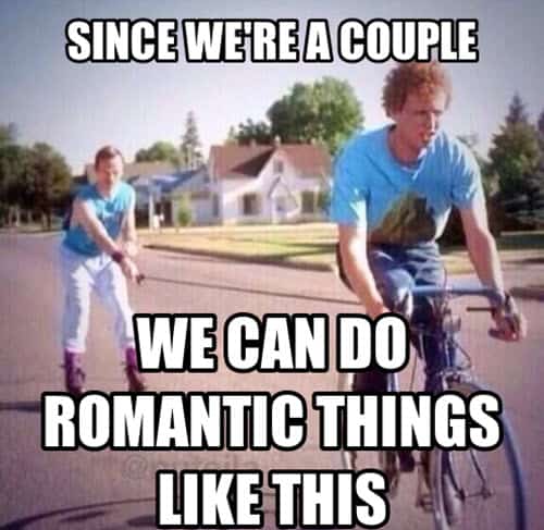 couple do romantic things memes