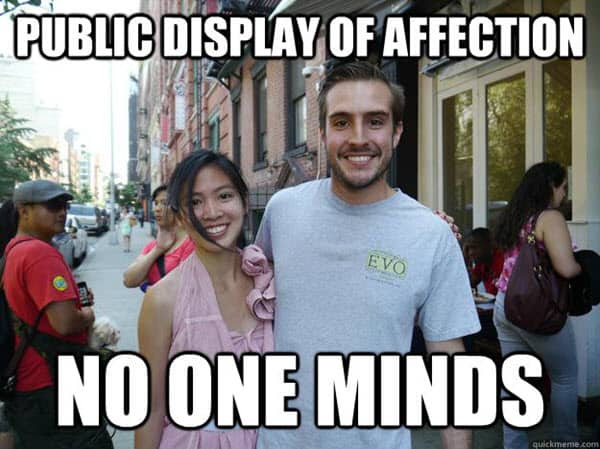 couple public display of affection memes