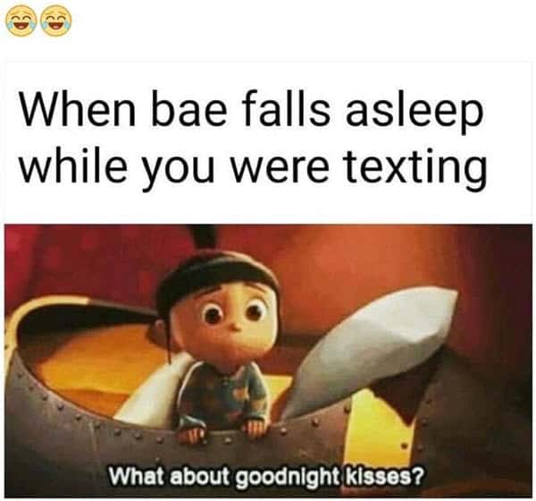 couple when bae falls asleep memes