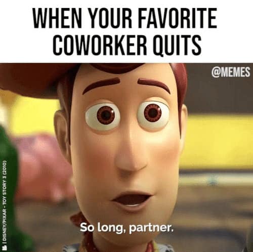 coworker quits meme