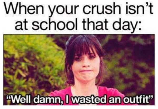 crush not in school memes