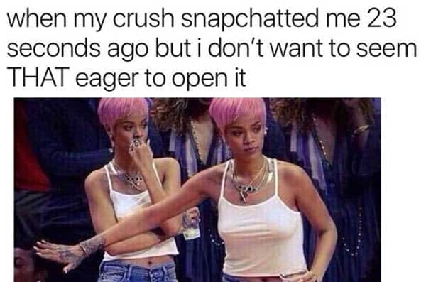 crush snapchat memes