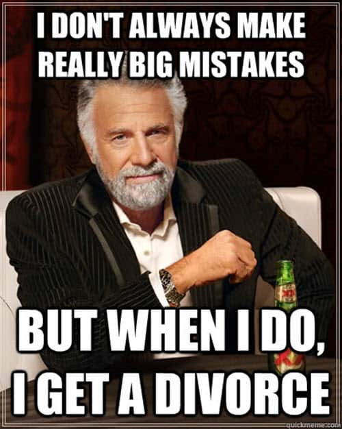 divorce make mistakes memes