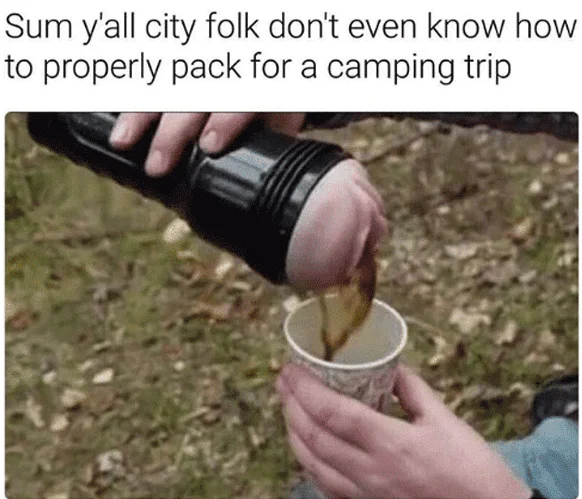 family camping trip meme