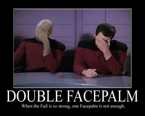 double facepalm memes