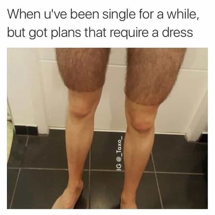 dress waxing meme