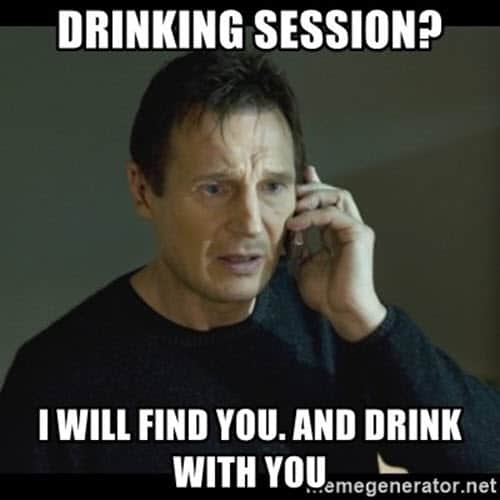 drinking session meme