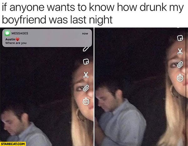 drunk boyfriend meme