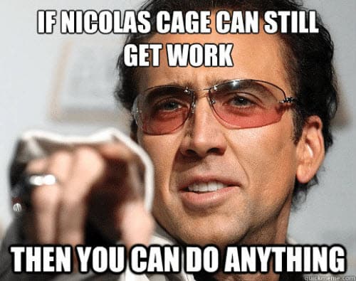 encouragement nicolas cage meme