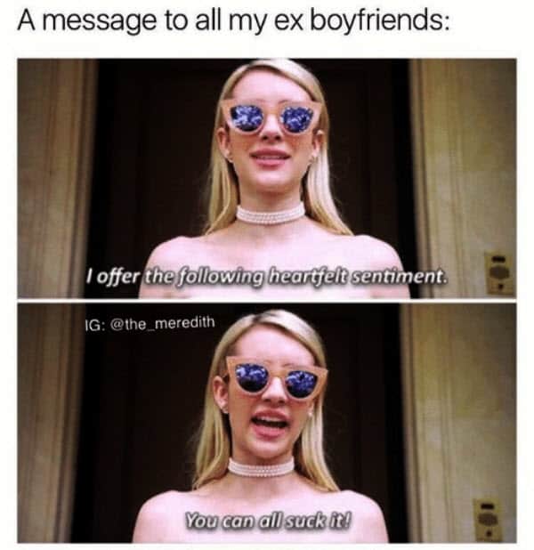 ex boyfriend message memes