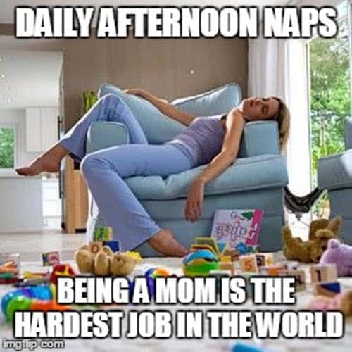 exhausted daily afternoon naps meme