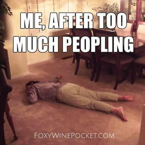 exhausted too much peopling meme