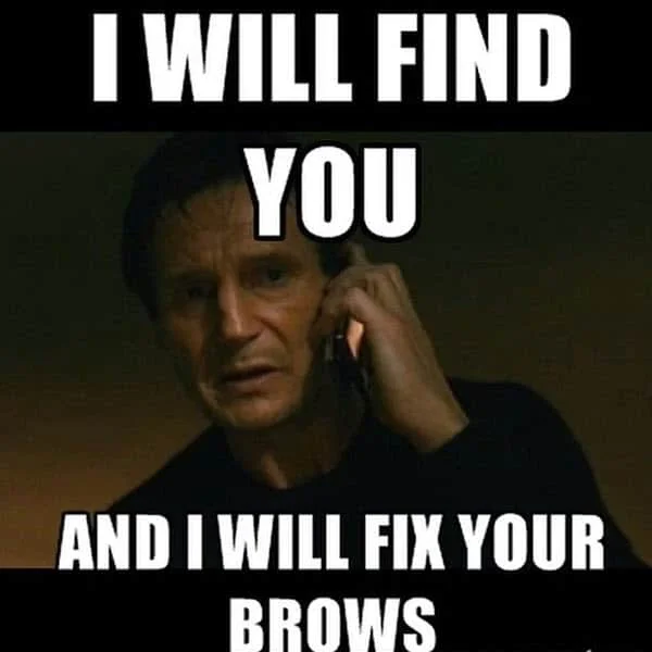eyebrow i will find you meme