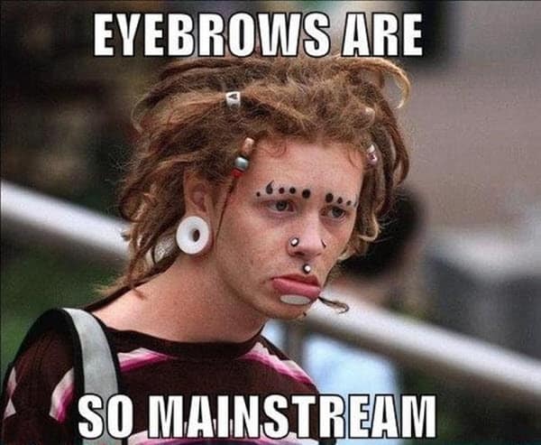 eyebrow mainstream meme