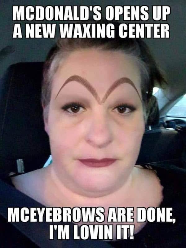 eyebrow mcdonalds meme