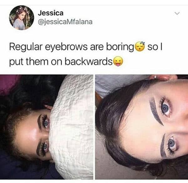 eyebrow regular boring meme