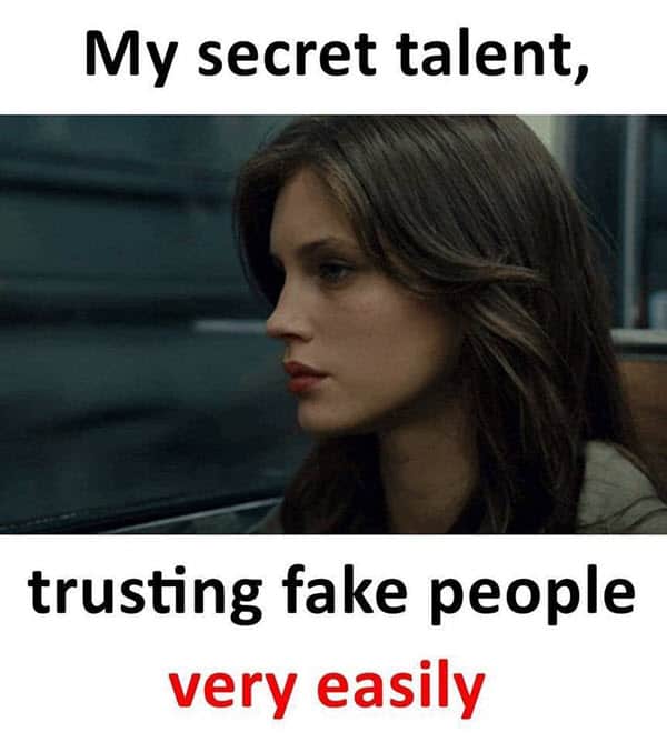 fake friends secret talent meme