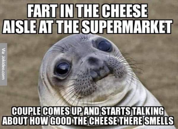 fart cheese aisle meme
