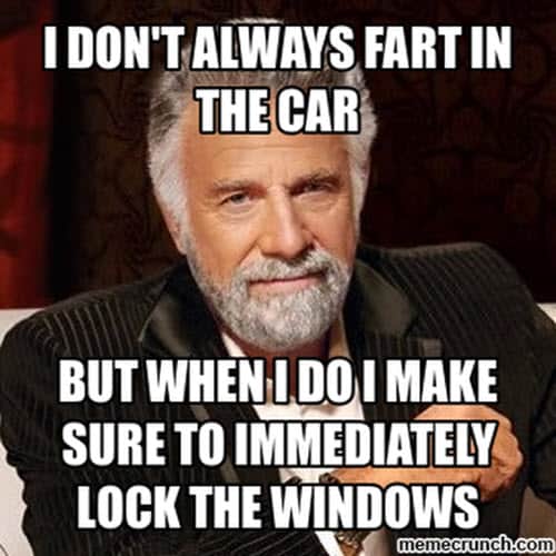 fart i dont always meme