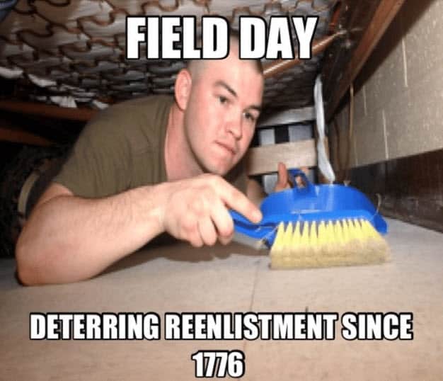 field day deterring reenlistment sine 1776 marine corps memes