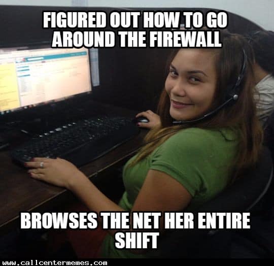 call center employee meme