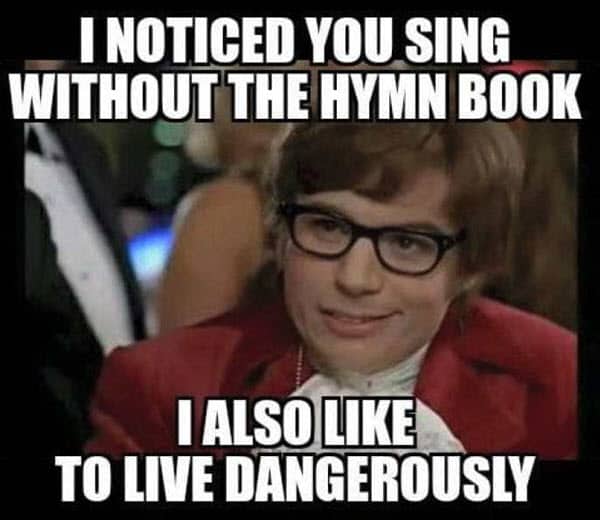 flirting hymn book meme