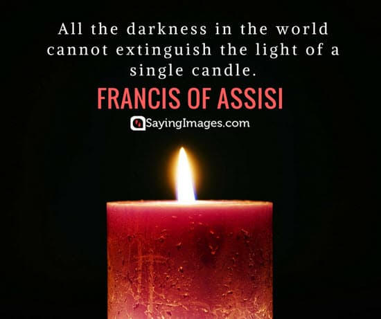 francis of assisi candle quotes