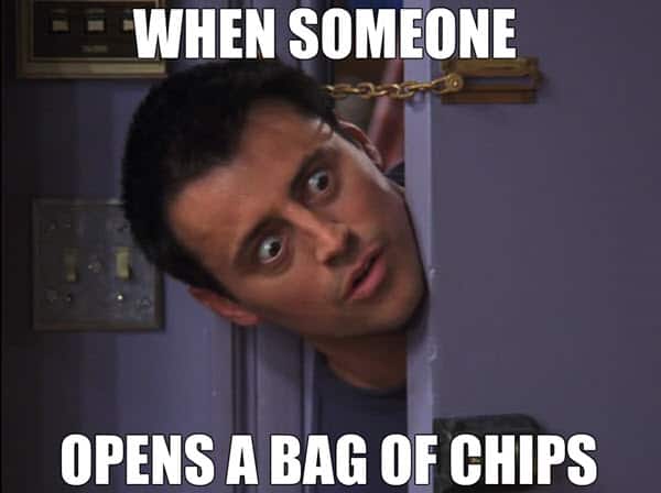 friends bag of chips meme