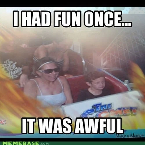 fun rollercoaster meme