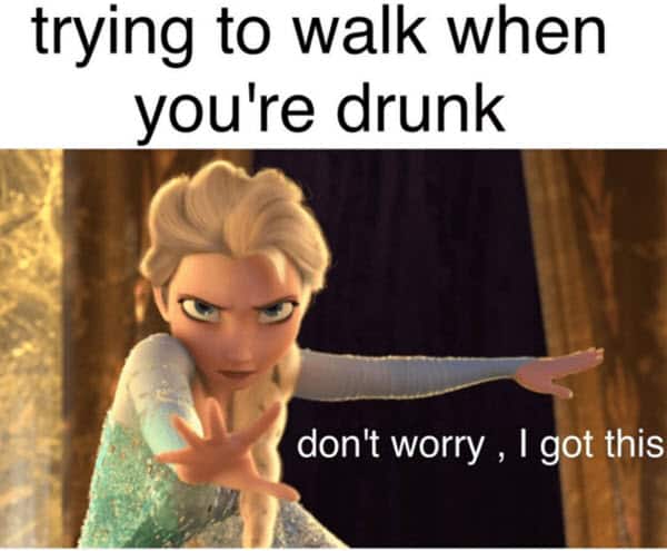 funny drunk walk memes