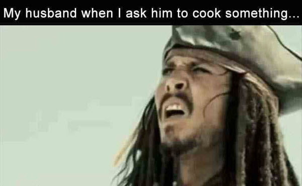funny husband cook something memes