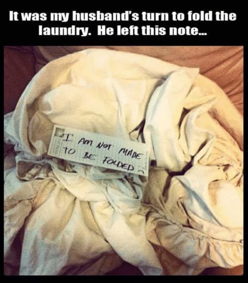 funny husband fold the laundry memes