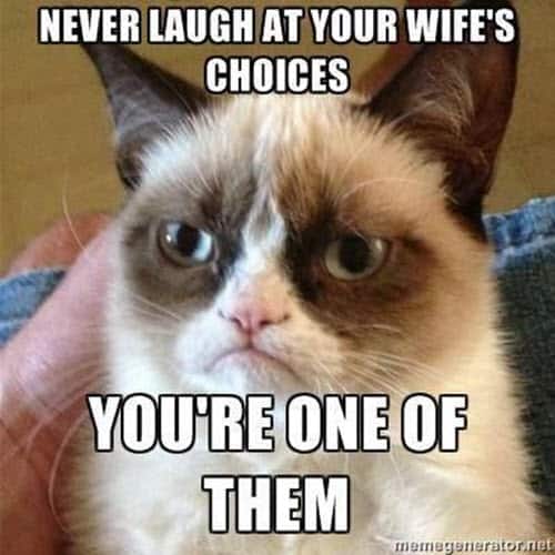 funny husband wife choices memes