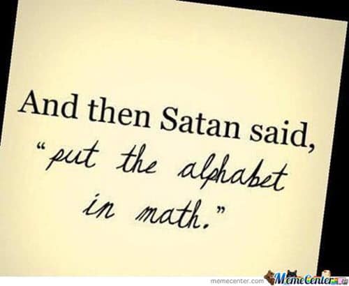 funny math satan memes