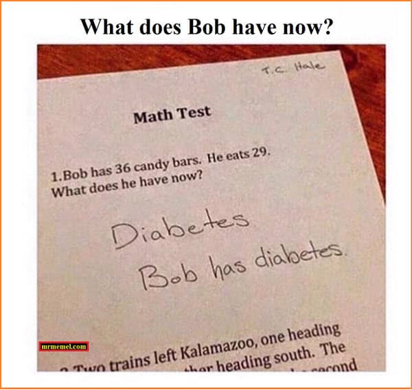 funny math test memes