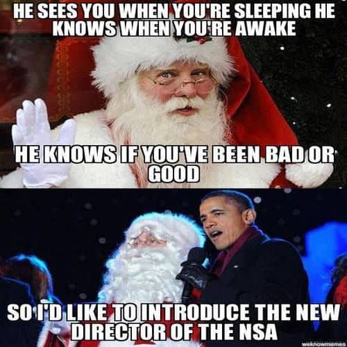 funny merry christmas santa memes