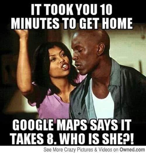 memes graciosos de relación google maps memes