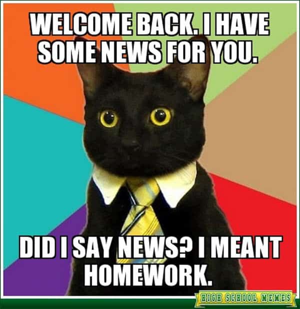 funny school welcome back memes