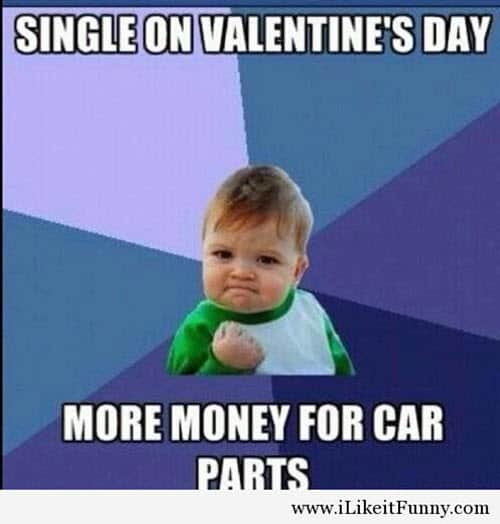 funny single on valentines day meme