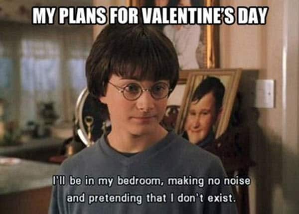 funny valentines plans meme