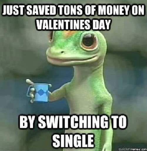 funny valentines switching to single meme